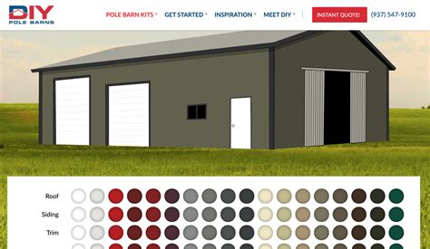 popular metal building colors